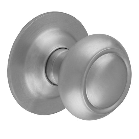 This is an image of a Carlisle Brass - Centre Door Knob - Satin Chrome that is availble to order from Trade Door Handles in Kendal.