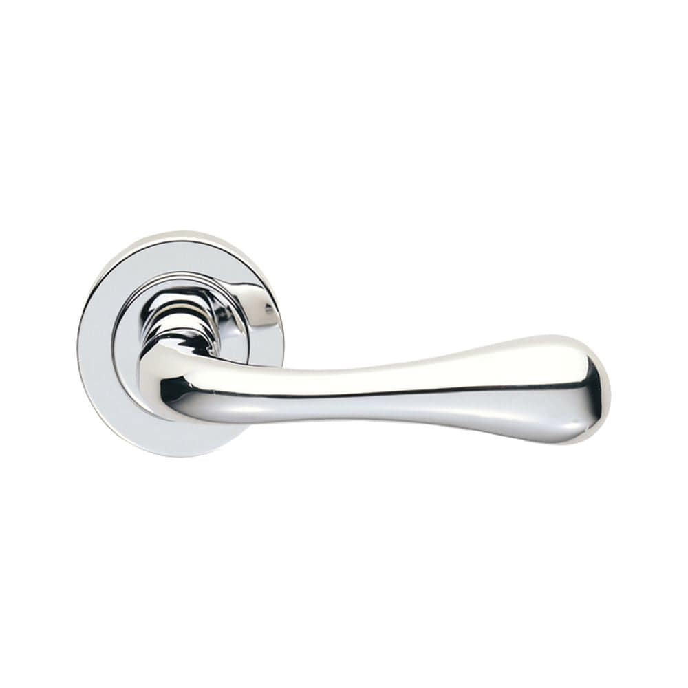 Manital Door Furniture Polished Chrome / Round Rose Manital - Astro Lever on Round Rose - Polished Chrome