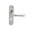 Manital Door Furniture Polished Chrome / Std. Lock Handles Manital - Ibra Lever on Lock Backplate - Polished Chrome