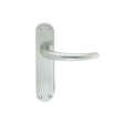 Manital Door Furniture Satin Chrome / Latch Handles Manital - Lilla Lever on Latch Backplate - Satin Chrome