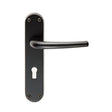Manital Door Furniture Matt Black / Std. Lock Handles Manital - Lilla Lever on Lock Backplate - Matt Black