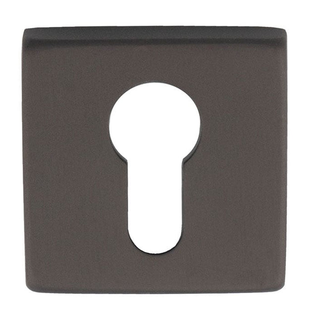 Manital Door Furniture Anthracite / Euro Profile Escutcheons Manital - Square Euro Profile Escutcheon - Anthracite