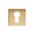 Manital Door Furniture Satin Brass / Euro Profile Escutcheons Manital - Square Euro Profile Escutcheon - Satin Brass