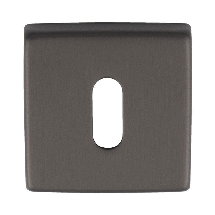 Manital Door Furniture Anthracite / Mortice Key Profile Escutcheons Manital - Square Standard Key Escutcheon - Anthracite