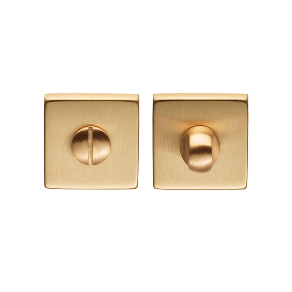 Manital Door Furniture Satin Brass / No Manital - Square Standard Turn And Release - Satin Brass