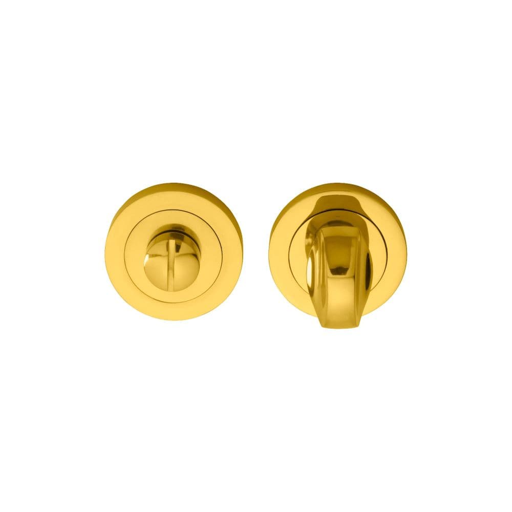 Manital Door Furniture Polished Brass / No Manital - Standard Turn and Release - Polished Brass