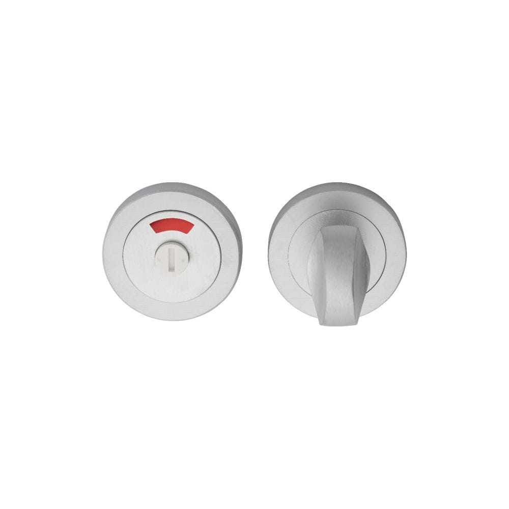 Manital Door Furniture Satin Chrome / Yes Manital - Turn and Release with Indicator - Satin Chrome