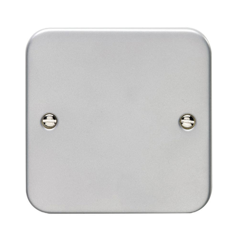 This is an image showing Eurolite Metal Clad Single Blank Plate - Metal Clad mc1b available to order from trade door handles, quick delivery and discounted prices.