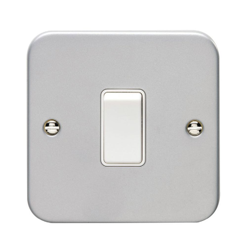 This is an image showing Eurolite Metal Clad 20Amp Switch - Metal Clad mc20asww available to order from trade door handles, quick delivery and discounted prices.