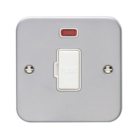 This is an image showing Eurolite Metal Clad Unswitched Fuse Spur - Metal Clad mcuswfnw available to order from trade door handles, quick delivery and discounted prices.