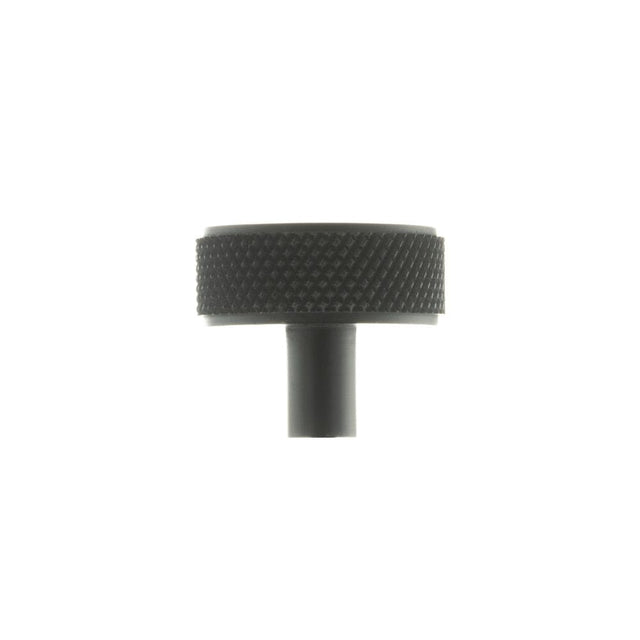 Millhouse Brass Cabinet Hardware Matt Black / Cabinet Knobs Millhouse Brass Hargreaves Disc Knurled Cabinet Knob Concealed Fix - Matt Black