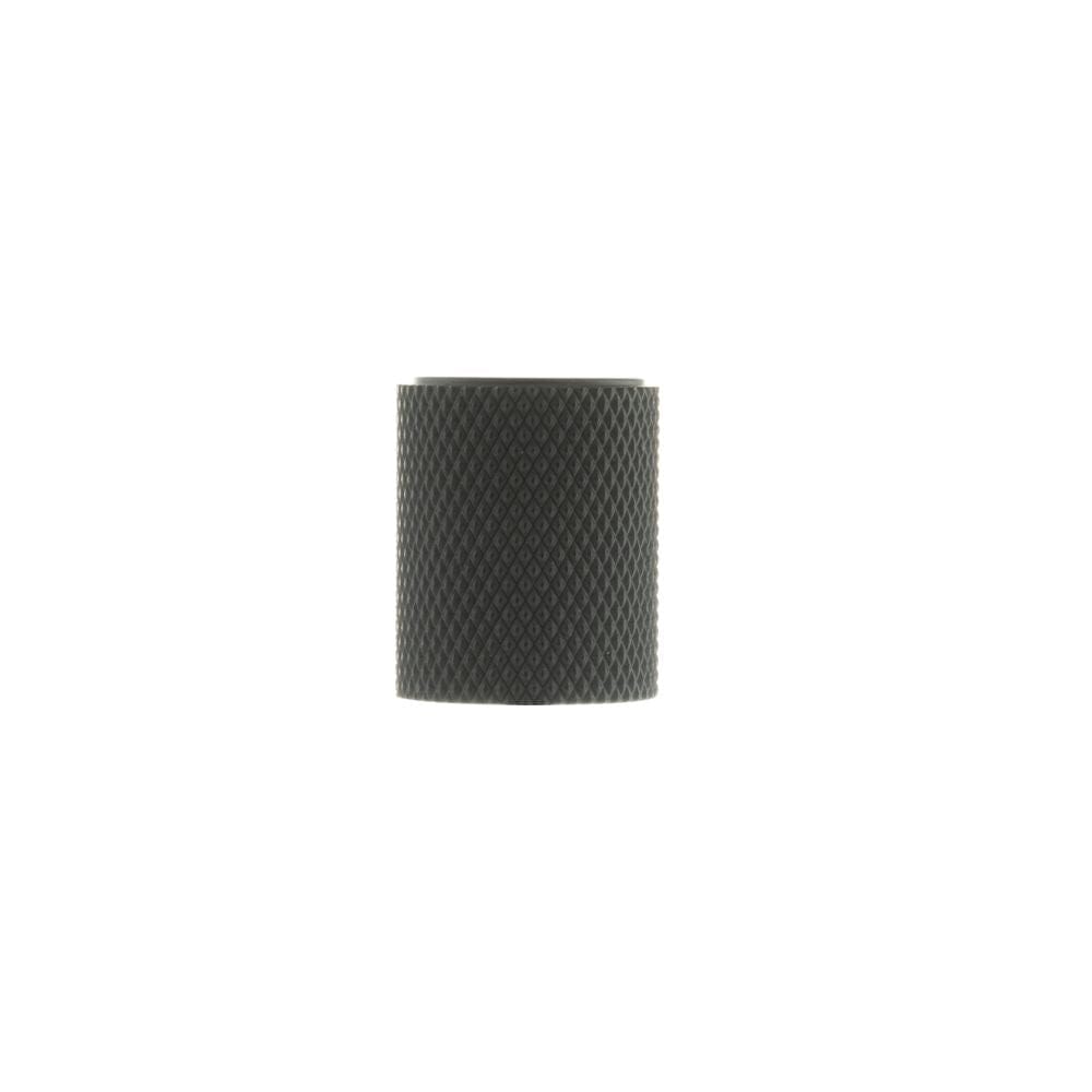 Millhouse Brass Cabinet Hardware Matt Black / Cabinet Knobs Millhouse Brass Watson Cylinder Knurled Cabinet Knob Concealed Fix - Matt Black