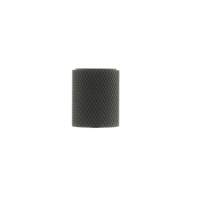 Millhouse Brass Cabinet Hardware Matt Black / Cabinet Knobs Millhouse Brass Watson Cylinder Knurled Cabinet Knob Concealed Fix - Matt Black