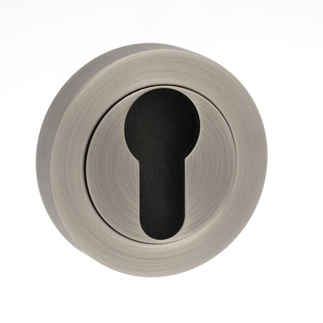 Old English Door Furniture Matt Gun Metal / Euro Profile Escutcheons Old English Euro Escutcheon - Matt Gun Metal