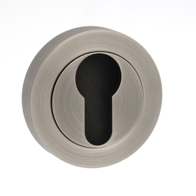 Old English Door Furniture Matt Gun Metal / Euro Profile Escutcheons Old English Euro Escutcheon - Matt Gun Metal