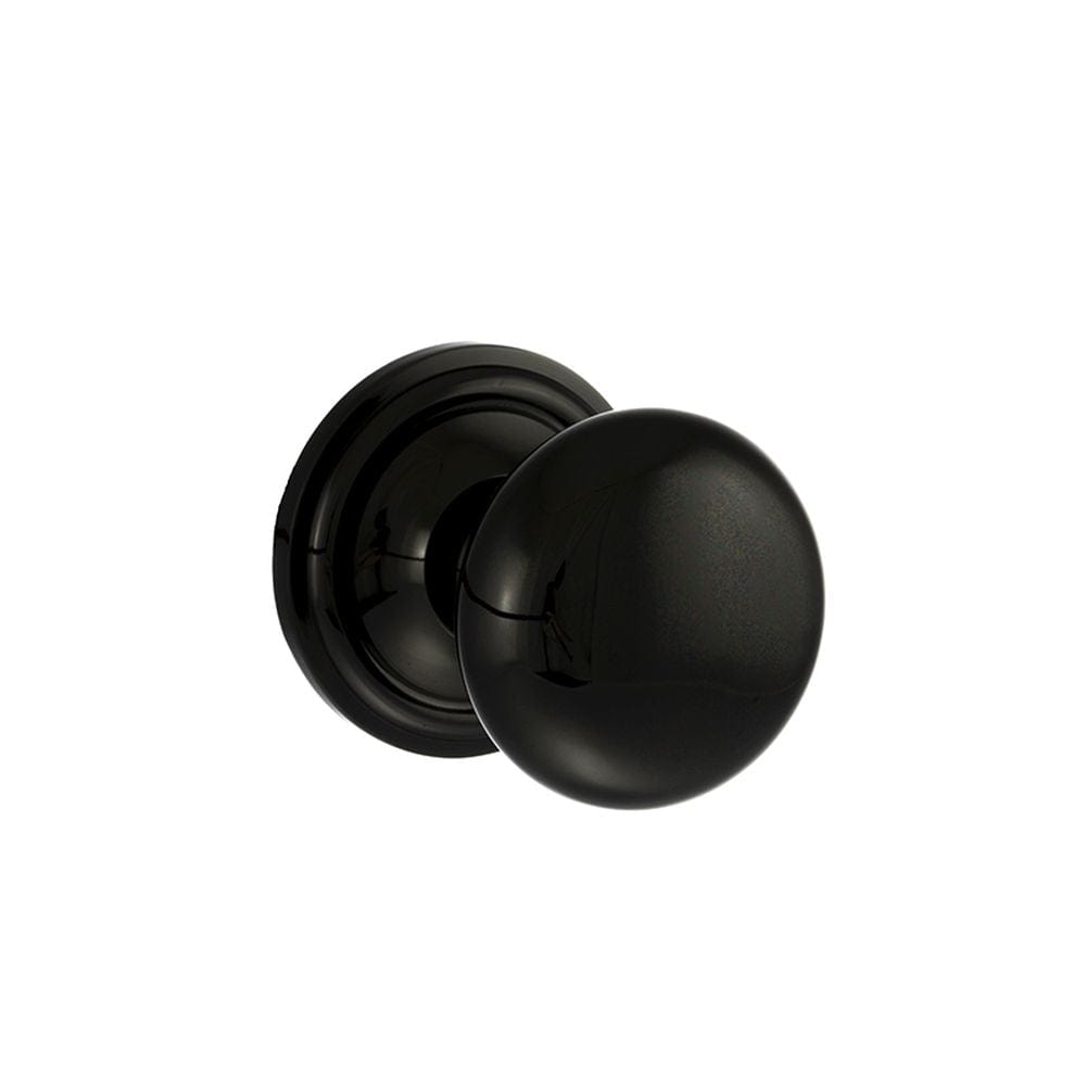 Old English Door Furniture Black Nickel / Mortice Knobs Old English Harrogate Solid Brass Mushroom Mortice Knob on Concealed Fix Rose -