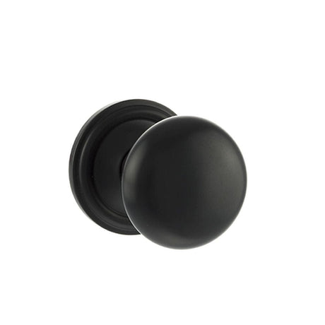 Old English Door Furniture Matt Black / Mortice Knobs Old English Harrogate Solid Brass Mushroom Mortice Knob on Concealed Fix Rose -