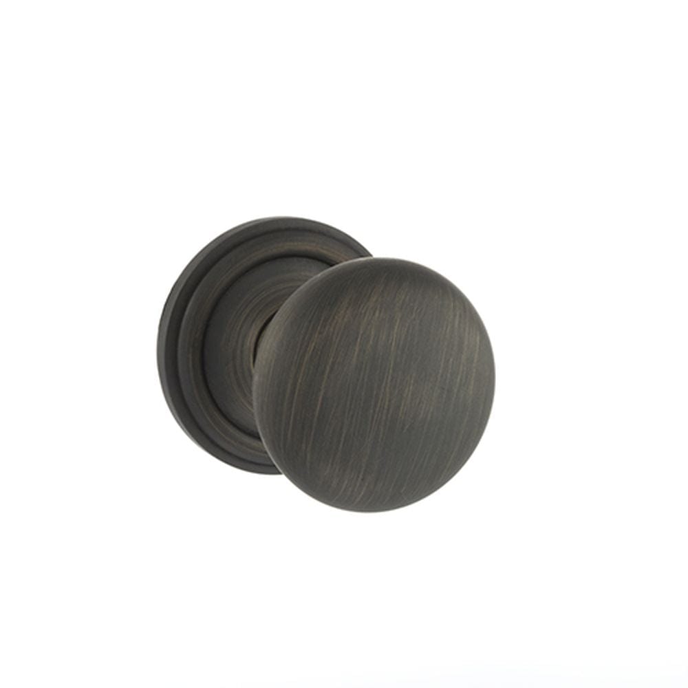 Old English Door Furniture Urban Bronze / Mortice Knobs Old English Harrogate Solid Brass Mushroom Mortice Knob on Concealed Fix Rose -
