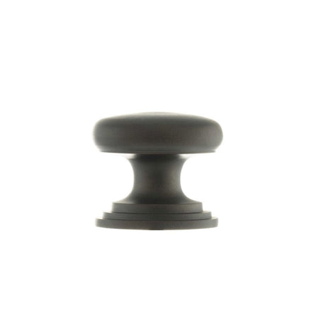 Old English Cabinet Hardware Urban Dark Bronze / Cabinet Knobs / 32mm Dia. Old English Lincoln Solid Brass Cabinet Knob 32mm Concealed Fix - Urban Dark Br