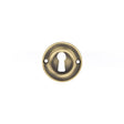 Old English Door Furniture Matt Antique Brass / Mortice Key Profile Escutcheons Old English Solid Brass Open Key Hole Escutcheon - Matt Antique Brass