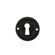 Old English Door Furniture Matt Black / Mortice Key Profile Escutcheons Old English Solid Brass Open Key Hole Escutcheon - Matt Black