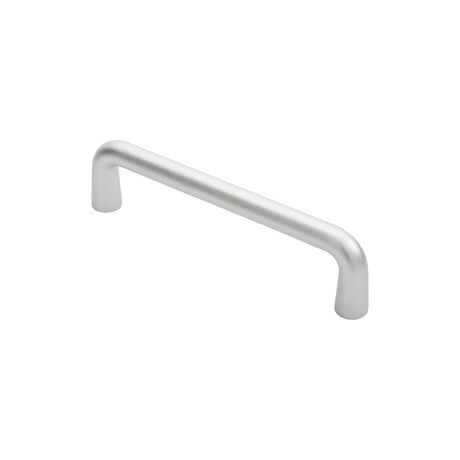 This is an image of a Eurospec - D Pull Handle - Satin Anodised Aluminium that is availble to order from Trade Door Handles in Kendal.