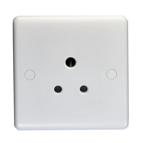 This is an image showing Eurolite Enhance White Plastic 5 Amp Socket - White pl4250 available to order from trade door handles, quick delivery and discounted prices.