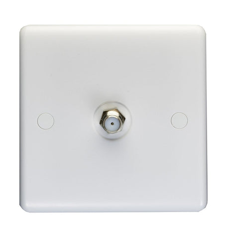 This is an image showing Eurolite Enhance White Plastic TV - White pl4331 available to order from trade door handles, quick delivery and discounted prices.