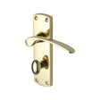 Project Hardware Door Furniture Polished Brass / Bathroom Lock Handles Project Hardware - Door Handle for Bathroom Luca Design Polished Brass Finish