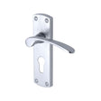 Project Hardware Door Furniture Satin Chrome / Euro Profile Lock Handles Project Hardware - Door Handle for Euro Profile Plate Luca Design Satin Chrome Fi