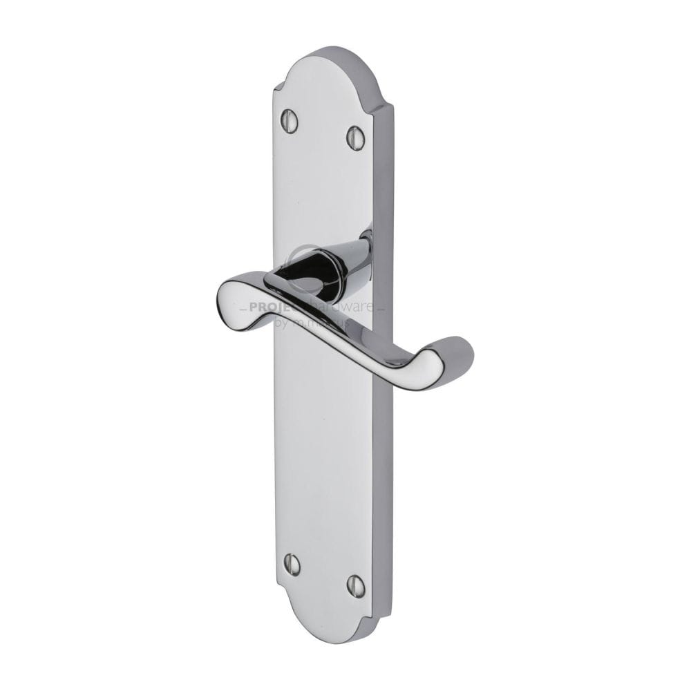 Project Hardware Door Furniture Polished Chrome / Latch Handles Project Hardware - Door Handle Lever Latch Kensington Design Polished Chrome Finish