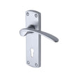 Project Hardware Door Furniture Satin Chrome / Std. Lock Handles Project Hardware - Door Handle Lever Lock Luca Design Satin Chrome Finish