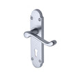 Project Hardware Door Furniture Satin Chrome / Std. Lock Handles Project Hardware - Door Handle Lever Lock Milton Design Satin Chrome Finish