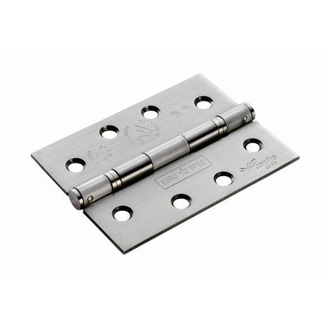 This is an image of a Eurospec - Enduro Grade 13 Slim Knuckle Hinge - Satin Stainless Steel that is availble to order from Trade Door Handles in Kendal.