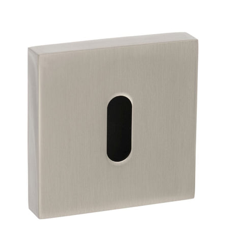 Senza Pari Door Furniture Satin Nickel / Mortice Key Profile Escutcheons Senza Pari Key Escutcheon on Flush Square Rose - Satin Nickel