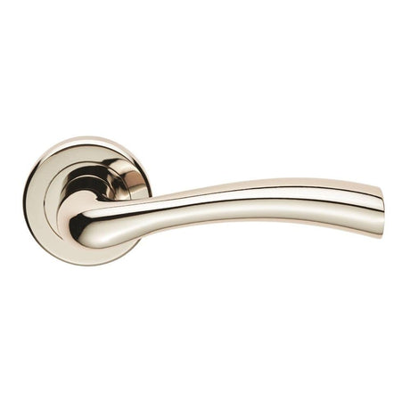 Serozzetta Door Furniture Polished Nickel / Round Rose Serozzetta - Cinquanta Lever on Rose - Polished Nickel