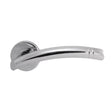 Serozzetta Door Furniture Polished Chrome / Round Rose Serozzetta - Cuarenta Lever on Round Rose - Polished Chrome