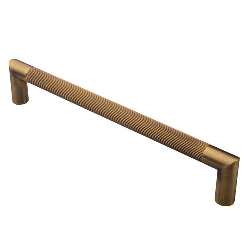 Serozzetta Door Furniture Antique Brass Serozzetta - Mitred Lines Pull Handle