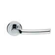 Serozzetta Door Furniture Polished Chrome / Round Rose Serozzetta - Nelson Lever On Rose - Polished Chrome