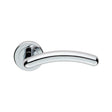Serozzetta Door Furniture Polished Chrome / Round Rose Serozzetta - Noxia Lever On Rose - Polished Chrome