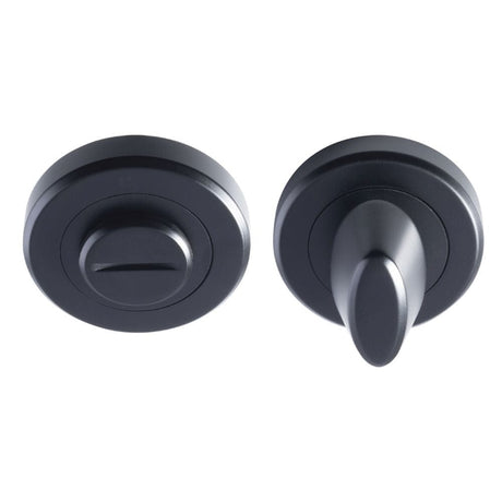 Serozzetta Door Furniture Matt Black / No Serozzetta - Turn and Release - Matt Black