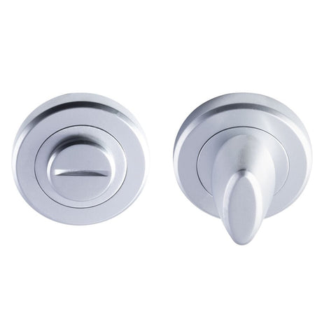 Serozzetta Door Furniture Satin Chrome / No Serozzetta - Turn and Release - Satin Chrome