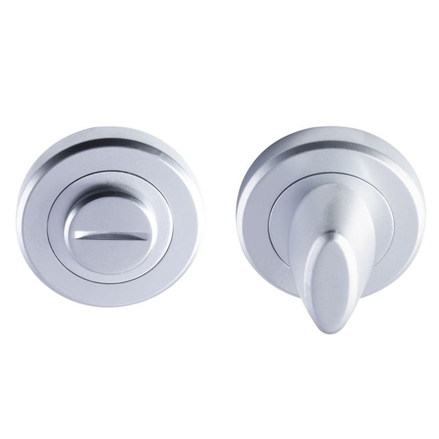 Serozzetta Door Furniture Satin Chrome / No Serozzetta - Turn and Release - Satin Chrome