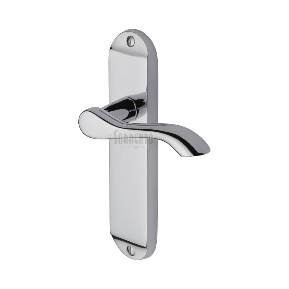 Sorrento Door Furniture Polished Chrome / Latch Handles Sorrento - Door Handle Lever Latch Aurora Design Polished Chrome Finish