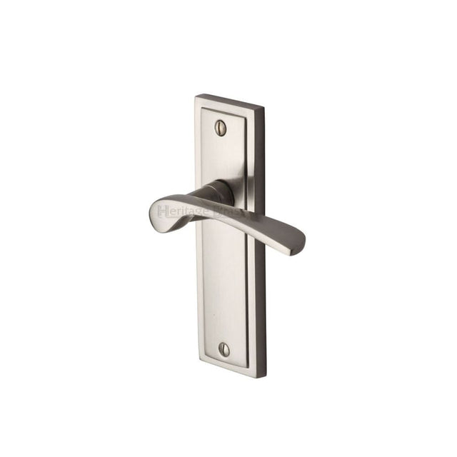 Sorrento Door Furniture Satin Nickel / Latch Handles Sorrento - Door Handle Lever Latch Boston Design Satin Nickel Fi