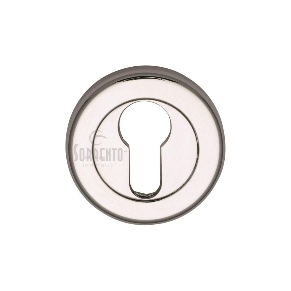 Sorrento Door Furniture Polished Chrome / Euro Profile Escutcheons Sorrento - Euro Profile Cylinder Escutcheon Polished Chrome Finish