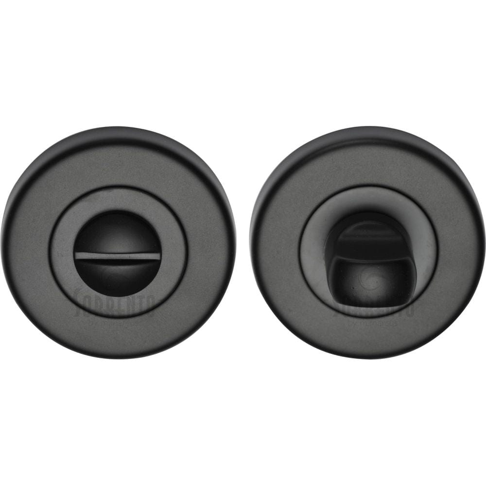 Sorrento Door Furniture Matt Black / No Sorrento - Thumbturn & Emergency Release Matt Black Finish