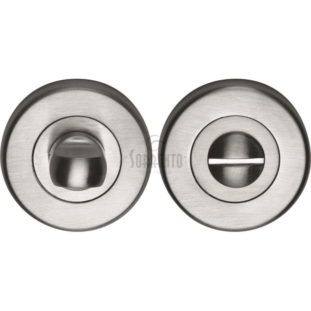 Sorrento Door Furniture Satin Chrome / No Sorrento - Thumbturn & Emergency Release Satin Chrome Finish