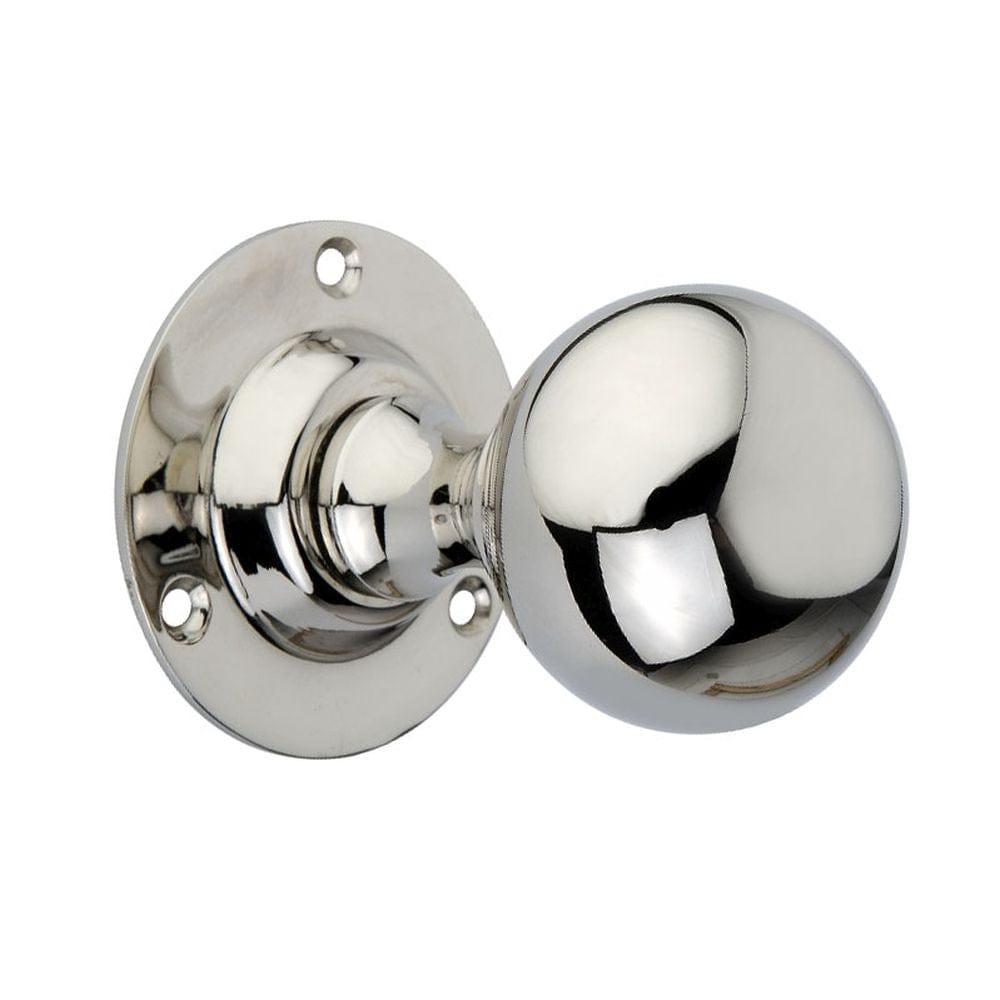 Spira Brass Door Furniture N/A / Polished Nickel / Mortice Knobs Spira Brass - Ball Door Knob Polished Nickel