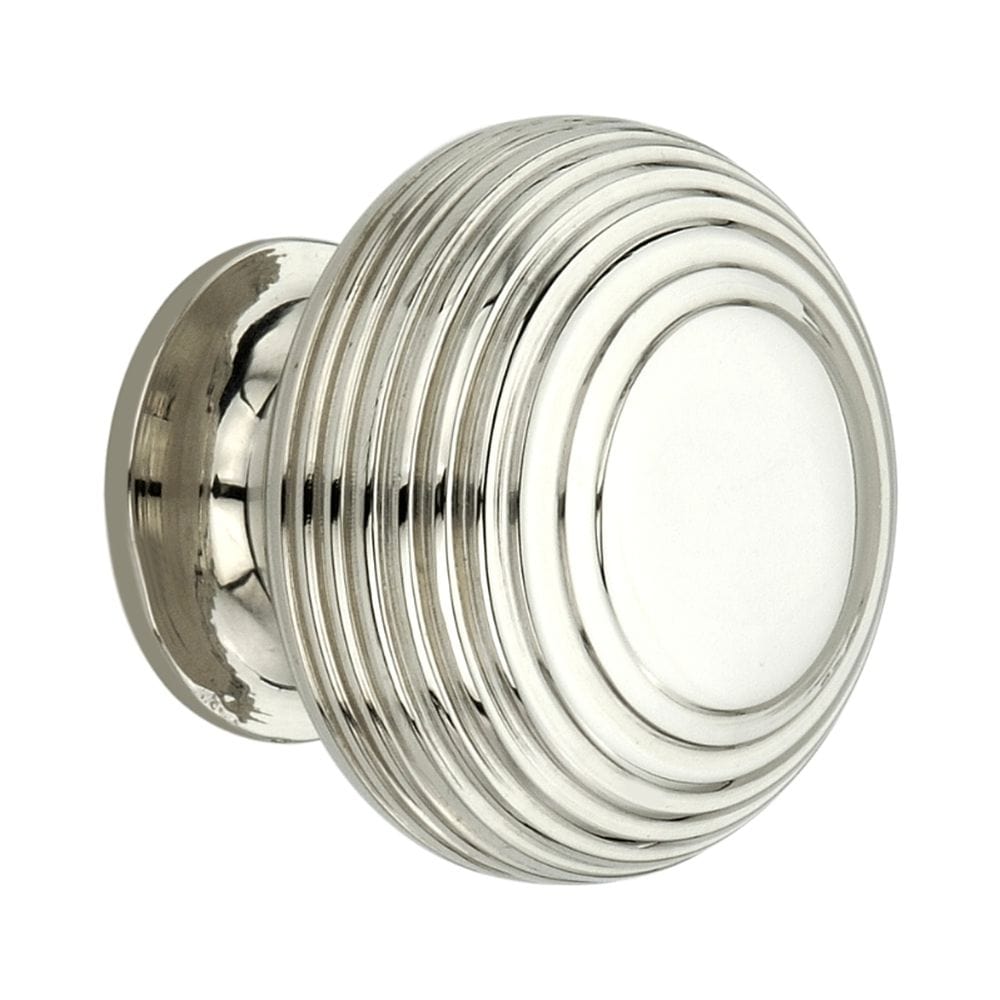 Spira Brass Cabinet Hardware N/A / Polished Nickel / Cabinet Knobs Spira Brass - Beehive Large 40mm Cupboard Knob Polished Nickel